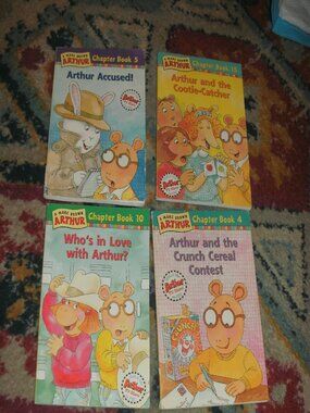 Lot of 4 ARTHUR Children Chapter Books Paperback by MARC BROWN #4 #5  #10 & #15